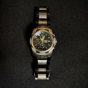 Nixon Black and Silver Men's Watch